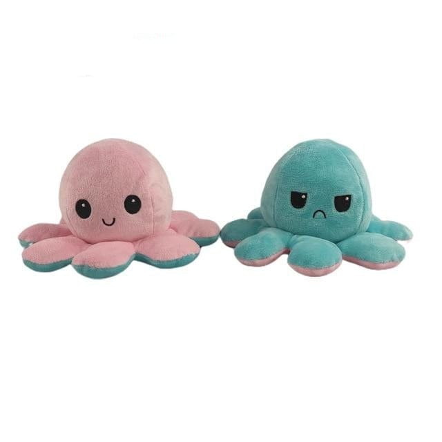 Stuffed & Plush Animals Reversible Plush Octopus Pink & Light Blue - DiyosWorld