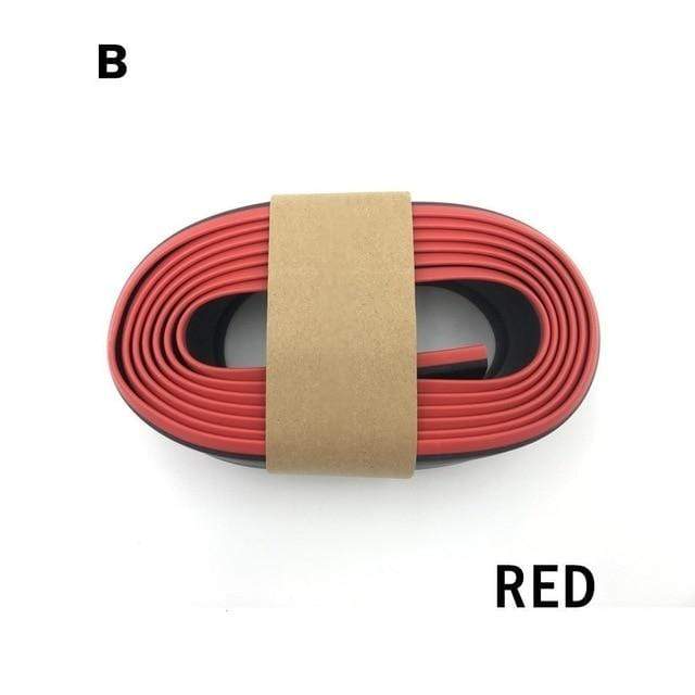 Styling Mouldings Car Bumper Protector B Red - DiyosWorld