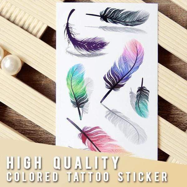 Temporary Tattoos DIYOS™ 3D Waterproof Tattoos Feather (Set Of 6) - DiyosWorld