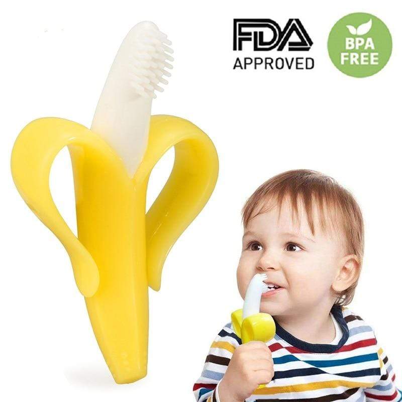 Toothbrushes Toddler's Banana Teether and Toothbrush - DiyosWorld