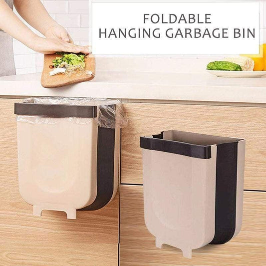 Waste Bins [Not Official] PRESS & PULL Folding Waste Bin Beige - DiyosWorld