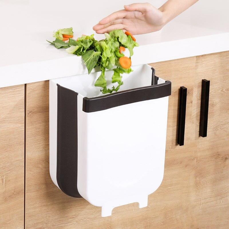 Waste Bins [Not Official] PRESS & PULL Folding Waste Bin White - DiyosWorld