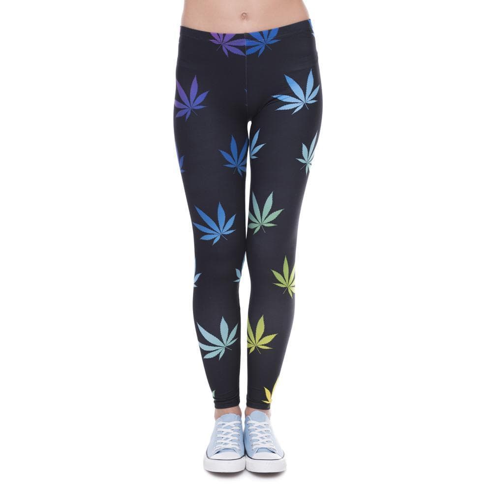 Weeds Printed Leggins for Women - DiyosWorld