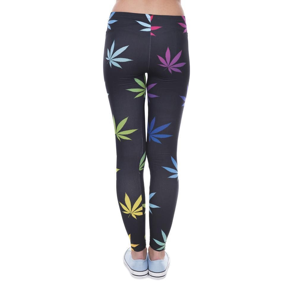 Weeds Printed Leggins for Women - DiyosWorld