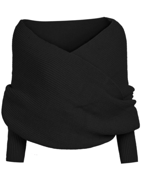 Women's Scarves Diyos™ All in One Winter Scarf Black - DiyosWorld