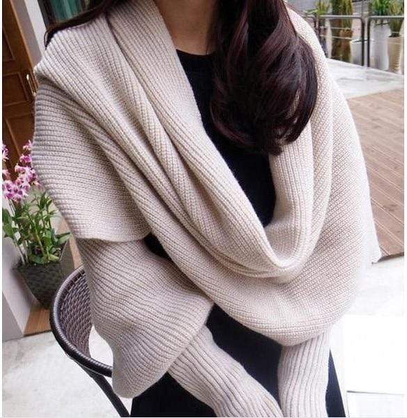 Women's Scarves Diyos™ All in One Winter Scarf Beige - DiyosWorld